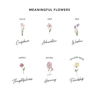 Meaningful Flowers Birthday Print, 8 of 8