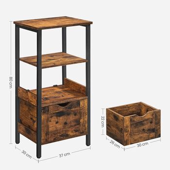 Freestanding Floor Storage Cabinet With Two Drawers, 2 of 8