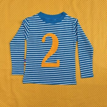Age/Number Kids Birthday T Shirt, 6 of 6