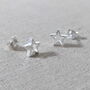 Sterling Silver Cut Out Star Earrings, thumbnail 1 of 6