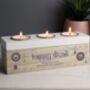 Personalised Diwali Triple Tealight Box, thumbnail 3 of 3