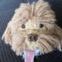 Dark Apricot Cockapoo Cavapoo Bag Charm Head, thumbnail 2 of 6