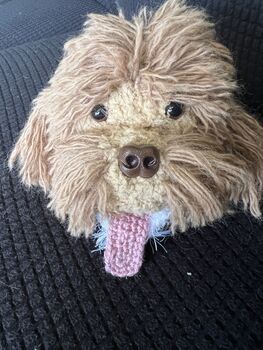 Dark Apricot Cockapoo Cavapoo Bag Charm Head, 2 of 6