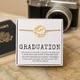 Graduation Bracelet Gift For Her World Map Charm, thumbnail 1 of 10