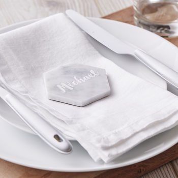 Marble Personalised Place Setting, 4 of 6
