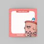 Cute Bubble Tea Sticky Notes, thumbnail 2 of 6