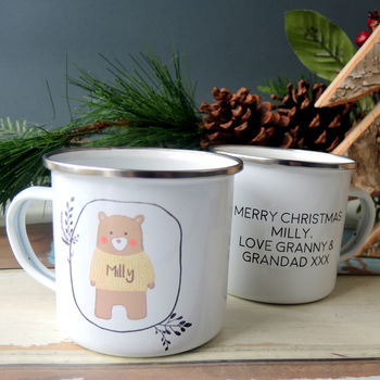 Personalised Woolly Jumper Bear Mug, 2 of 4