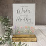 Floral Personalised Leave Your Wishes Sign Opaque, thumbnail 4 of 6