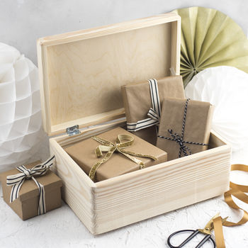 Personalised Wooden Wedding Memory Box, 4 of 11