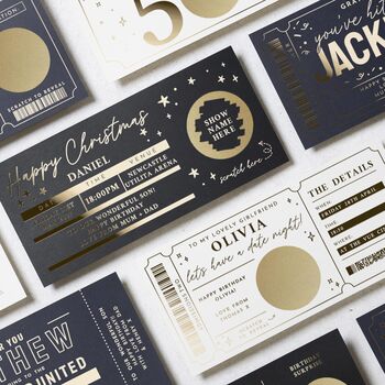 Personalised Christmas Concert Ticket Gift Voucher, 8 of 8