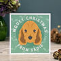 Personalised Woofy Christmas Card Choose From 30 Breeds, thumbnail 8 of 10