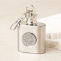 90th Birthday 1936 Sixpence Mini Hipflask Keyring, thumbnail 1 of 6