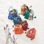 Fair Trade Recycled Sari Fabric Refillable Lavender Bag, thumbnail 1 of 12