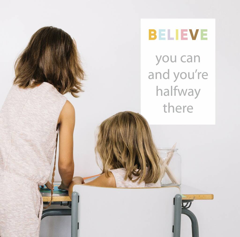 Believe You Can Homeschool A3 Poster, 1 of 2