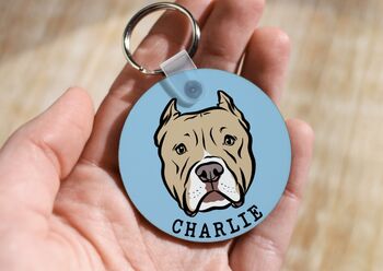 Personalised Pitbull Keyring, 2 of 6