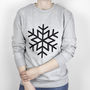 Snowflake Unisex Sweatshirt, thumbnail 1 of 5