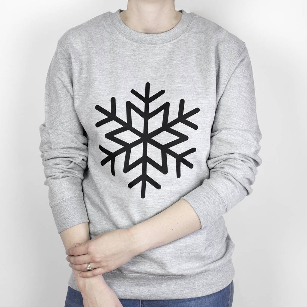 Snowflake Unisex Sweatshirt, 1 of 5