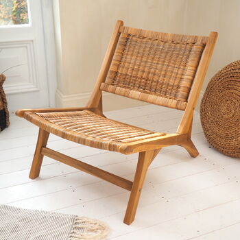 Rattan Lounger Chair, 3 of 6