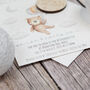 Teddy Bear Balloon Baby Shower Invitation Magnet, thumbnail 4 of 6