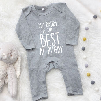 'My Daddy Is The Best…'Personalised Rompersuit, 5 of 8