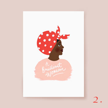 A Brilliant Woman Customisable Art Print, 6 of 12