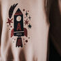 Space Rocket Personalised Initial Jumper, thumbnail 4 of 11
