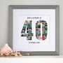Personalised 40th Birthday Photo Collage, thumbnail 2 of 9