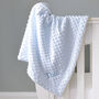 Personalised Blue Bobble Sherpa Baby Blanket, thumbnail 2 of 7