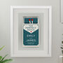 Personalised Perfect Match Framed Poster, thumbnail 2 of 5