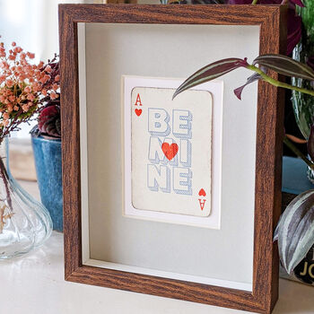 Be Mine Vintage Playing Card Gift Print, 3 of 4