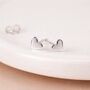 Sterling Silver Heart Micro Stud Earrings – 4mm, thumbnail 1 of 9