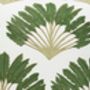 Nicobar All Over Palm Pattern Cushion Cover In Green, thumbnail 2 of 4