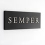 Personalised House Sign With Wood Effect Lettering, thumbnail 5 of 12