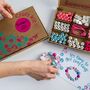 Personalised Kitten Wooden Bead Making Kit, thumbnail 8 of 9