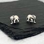 Sterling Silver Elephant Earrings, thumbnail 1 of 4