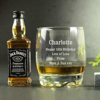Personalised Tumbler And Whiskey Miniature Gift Set, 9 of 10
