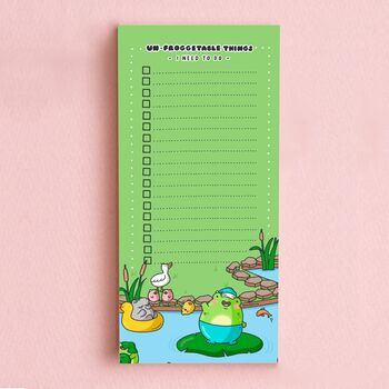 Cute Frog To Do List Notepad, 4 of 4