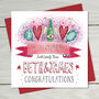 Happy Engagement Personalised Greeting Card, thumbnail 2 of 3