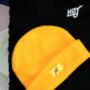 Hoy Diner Waffle Beanie Yellow, thumbnail 3 of 3