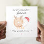 Fiancé Donut Christmas Card, thumbnail 1 of 3