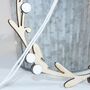 Wooden Mistletoe Wreath, thumbnail 2 of 7