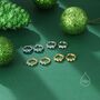 Sterling Silver White And Blue Opal Huggie Hoops, thumbnail 7 of 11