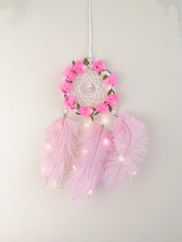 Rose Pink Dainty Dream Catcher, 4 of 9
