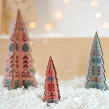 Christmas Tree Set, Folk Design, 3 of 4