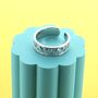 Heart Adjustable Band Ring, thumbnail 1 of 2