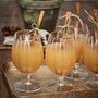 Pair Of Gold Rimmed Beer Glasses, thumbnail 1 of 4