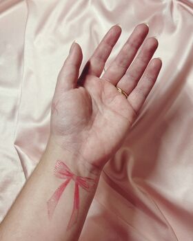 Pink Temporary Bow Tattoo Sheet, 2 of 8