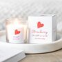 You Light Up My Life Strawberry Scented Candle, thumbnail 1 of 4