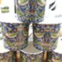 Set Of Six Palace Mugs In Blue Strawberry Thief Design, thumbnail 3 of 12