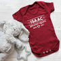 Personalised Valentine’s Day 'Breaking Hearts' Babygrow, thumbnail 2 of 3